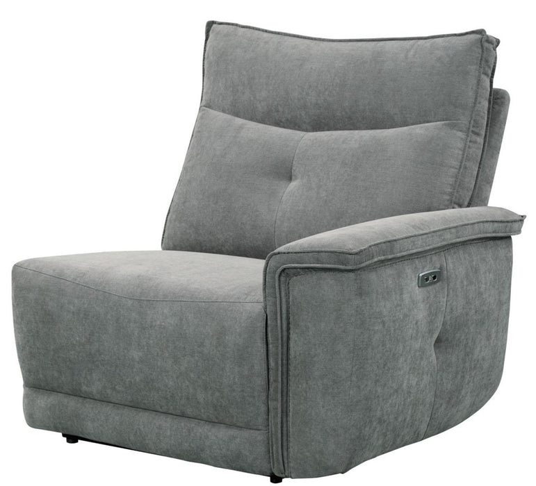 Tesoro Right Side Reclining Chair in Dark Gray 9509DG-RR - U&U Home Budget Furniture (Carteret, NJ)