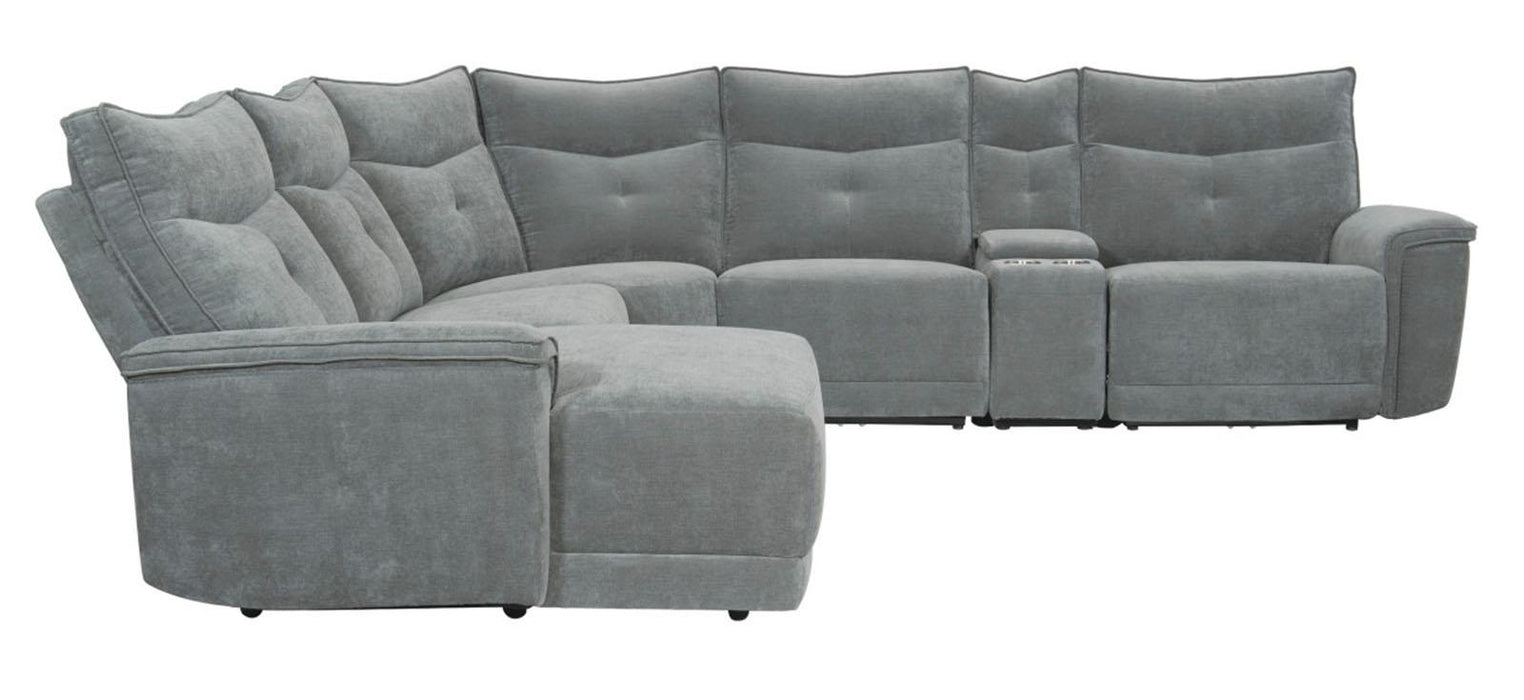 Tesoro Right Side Reclining Chair in Dark Gray 9509DG-RR - U&U Home Budget Furniture (Carteret, NJ)