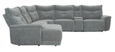 Tesoro Power Right Side Reclining Chair in Dark Gray 9509DG-RRPWH - U&U Home Budget Furniture (Carteret, NJ)