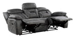 Madrona Hill Double Reclining Sofa in Gray 9989GY-3 - U&U Home Budget Furniture (Carteret, NJ)
