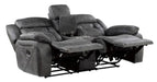 Madrona Hill Double Reclining Loveseat in Gray 9989GY-2 - U&U Home Budget Furniture (Carteret, NJ)