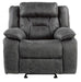 Madrona Hill Glider Reclining Chair in Gray 9989GY-1 - U&U Home Budget Furniture (Carteret, NJ)