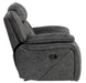 Madrona Hill Glider Reclining Chair in Gray 9989GY-1 - U&U Home Budget Furniture (Carteret, NJ)