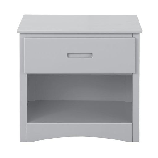 Orion 1 Drawer Night Stand in Gray B2063-4 - U&U Home Budget Furniture (Carteret, NJ)