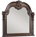 Cavalier Mirror in Dark Cherry 1757-6 - U&U Home Budget Furniture (Carteret, NJ)
