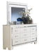 Allura Mirror in White 1916W-6 - U&U Home Budget Furniture (Carteret, NJ)