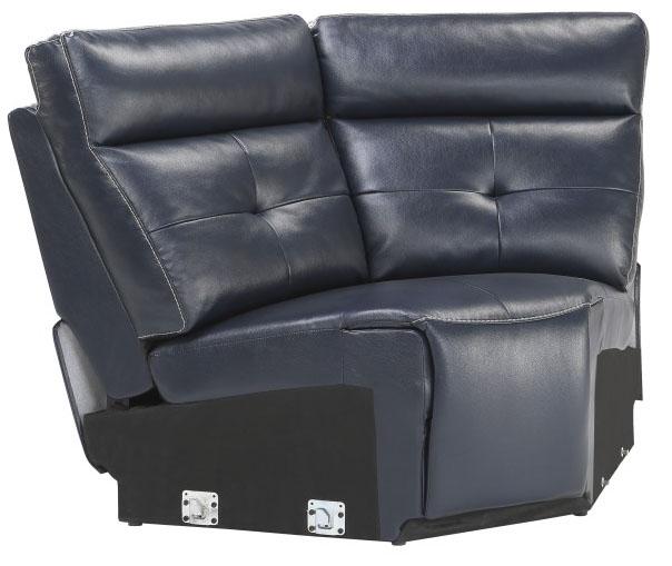 Avenue Corner Seat in Navy 9469NVB-CR - U&U Home Budget Furniture (Carteret, NJ)