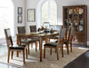Frazier Park Dining Table in Dark Cherry 1649-82 - U&U Home Budget Furniture (Carteret, NJ)