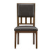 Frazier Park Side Chair in Dark Cherry (Set of 2) - U&U Home Budget Furniture (Carteret, NJ)