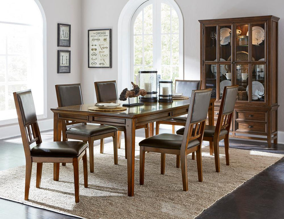 Frazier Park Buffet and Hutch in Dark Cherry 1649-50* - U&U Home Budget Furniture (Carteret, NJ)