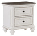 Baylesford Nightstand in Two Tone 1624W-4 - U&U Home Budget Furniture (Carteret, NJ)