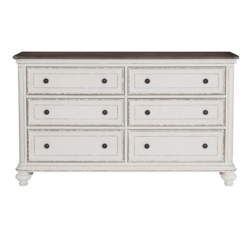 Baylesford Dresser in Two Tone 1624W-5 - U&U Home Budget Furniture (Carteret, NJ)