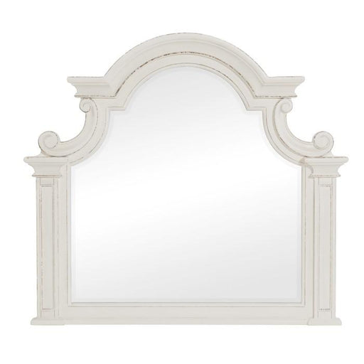 Baylesford Mirror in Antique White 1624W-6 - U&U Home Budget Furniture (Carteret, NJ)