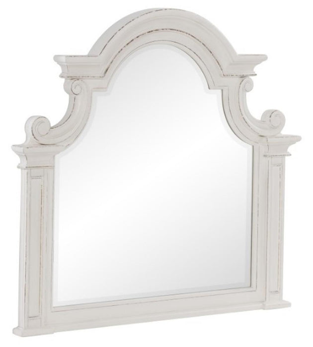Baylesford Mirror in Antique White 1624W-6 - U&U Home Budget Furniture (Carteret, NJ)