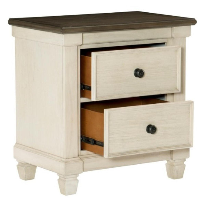 Weaver Nightstand in Two Tone 1626-4 - U&U Home Budget Furniture (Carteret, NJ)