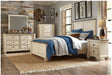 Weaver Mirror in Antique white 1626-6 - U&U Home Budget Furniture (Carteret, NJ)