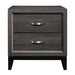 Davi Nightstand in Gray 1645-4 - U&U Home Budget Furniture (Carteret, NJ)