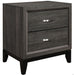 Davi Nightstand in Gray 1645-4 - U&U Home Budget Furniture (Carteret, NJ)