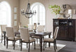 Begonia Dining Table in Gray 1718GY-90 - U&U Home Budget Furniture (Carteret, NJ)