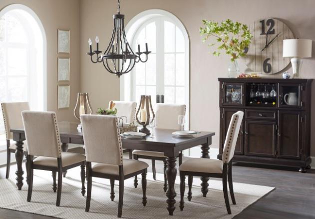 Begonia Dining Table in Gray 1718GY-90 - U&U Home Budget Furniture (Carteret, NJ)