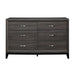 Davi Dresser in Gray 1645-5 - U&U Home Budget Furniture (Carteret, NJ)