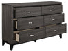 Davi Dresser in Gray 1645-5 - U&U Home Budget Furniture (Carteret, NJ)
