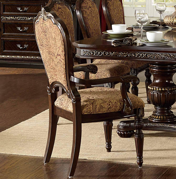 Russian Hill Arm Chair in Cherry (Set of 2) - U&U Home Budget Furniture (Carteret, NJ)