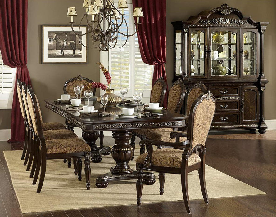 Russian Hill Arm Chair in Cherry (Set of 2) - U&U Home Budget Furniture (Carteret, NJ)