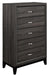 Davi Chest in Gray 1645-9 - U&U Home Budget Furniture (Carteret, NJ)
