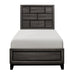 Davi Twin Panel Bed in Gray 1645T-1* - U&U Home Budget Furniture (Carteret, NJ)