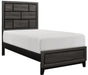 Davi Twin Panel Bed in Gray 1645T-1* - U&U Home Budget Furniture (Carteret, NJ)