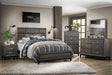 Davi Queen Panel Bed in Gray 1645-1* - U&U Home Budget Furniture (Carteret, NJ)