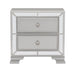 Avondale Nightstand in Silver 1646-4 - U&U Home Budget Furniture (Carteret, NJ)