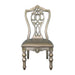 Catalonia Side Chair in Platinum Gold (Set of 2) - U&U Home Budget Furniture (Carteret, NJ)