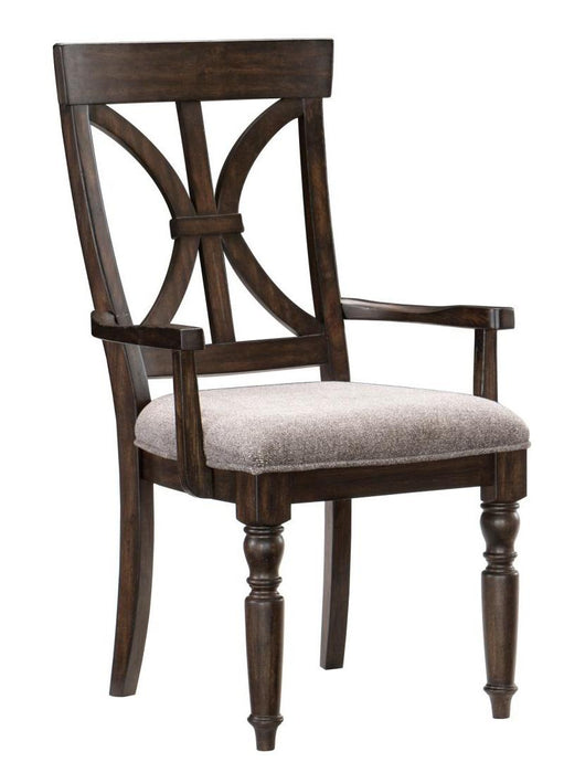 Cardano Arm Chair in Charcoal (Set of 2) - U&U Home Budget Furniture (Carteret, NJ)