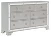 Avondale Dresser in Silver 1646-5 - U&U Home Budget Furniture (Carteret, NJ)