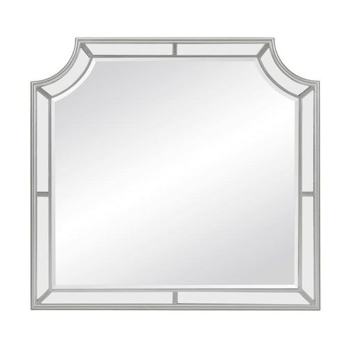 Avondale Mirror in Silver 1646-6 - U&U Home Budget Furniture (Carteret, NJ)