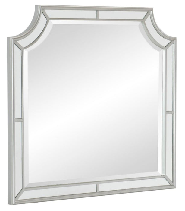 Avondale Mirror in Silver 1646-6 - U&U Home Budget Furniture (Carteret, NJ)