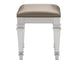 Avondale Vanity Stool in Silver 1646-14 - U&U Home Budget Furniture (Carteret, NJ)
