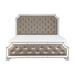 Avondale Queen Upholstered Panel Bed in Silver 1646-1* - U&U Home Budget Furniture (Carteret, NJ)