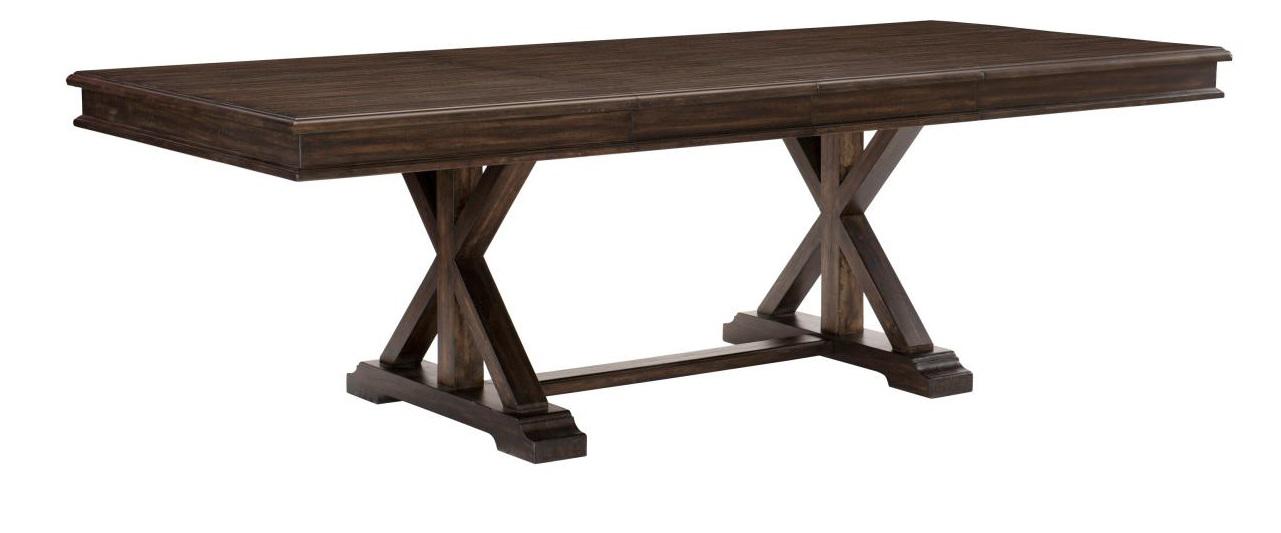 Cardano Dining Table in Charcoal 1689-96* - U&U Home Budget Furniture (Carteret, NJ)