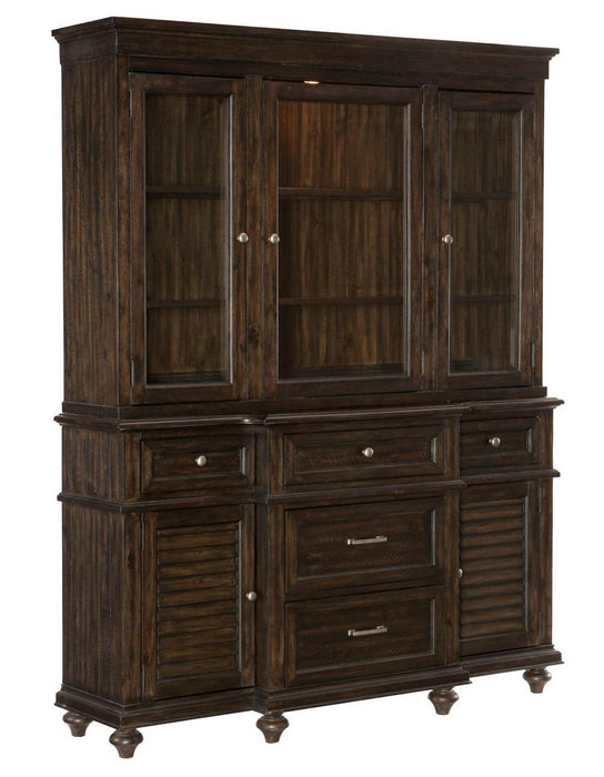 Cardano Buffet & Hutch in Charcoal 1689-50* - U&U Home Budget Furniture (Carteret, NJ)