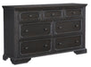 Bolingbrook Dresser in Coffee 1647-5 - U&U Home Budget Furniture (Carteret, NJ)