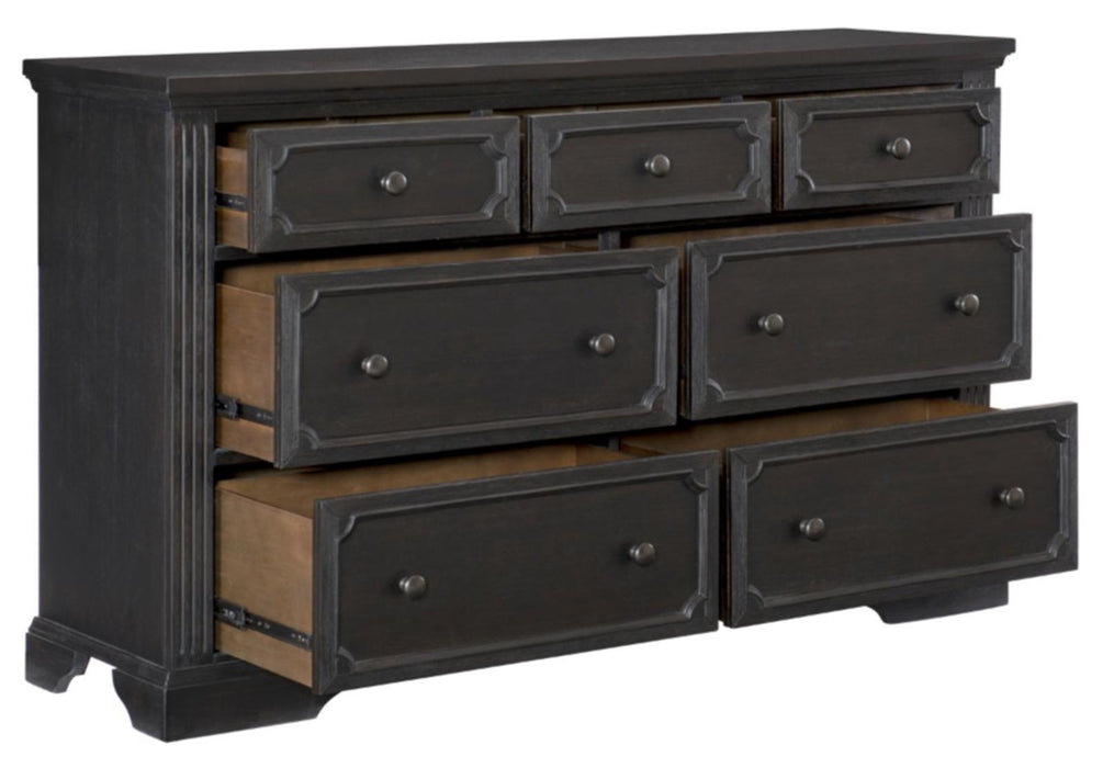Bolingbrook Dresser in Coffee 1647-5 - U&U Home Budget Furniture (Carteret, NJ)