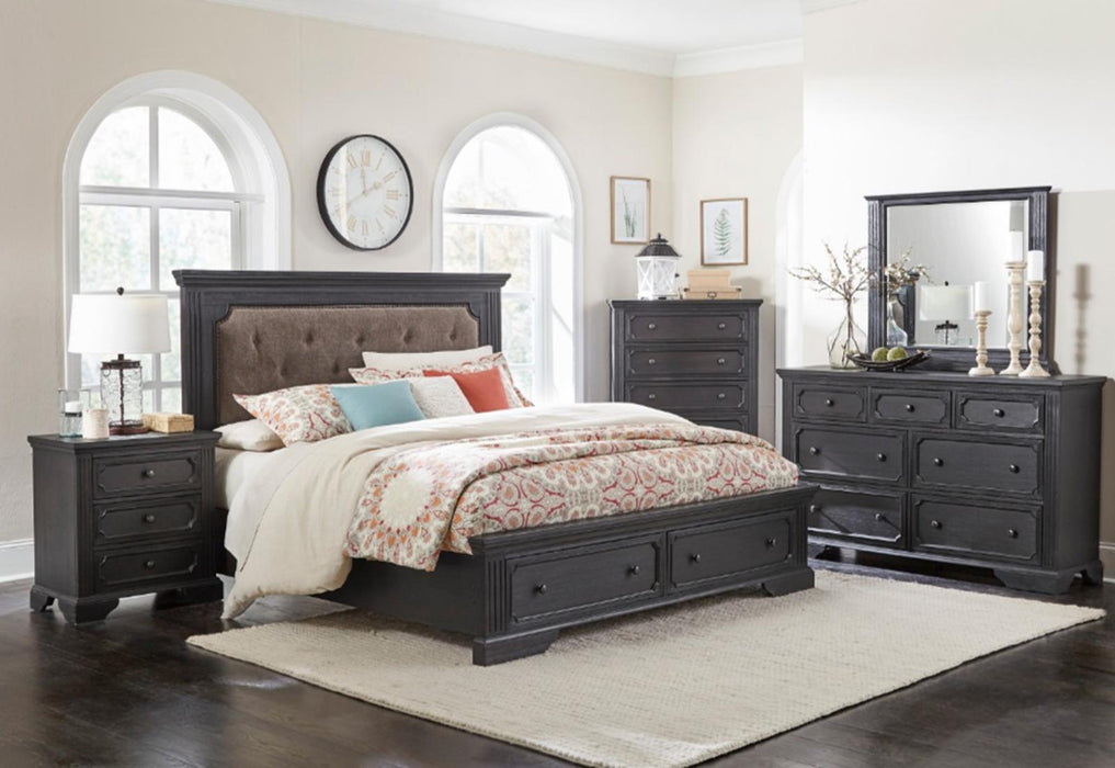 Bolingbrook Mirror in Coffee 1647-6 - U&U Home Budget Furniture (Carteret, NJ)