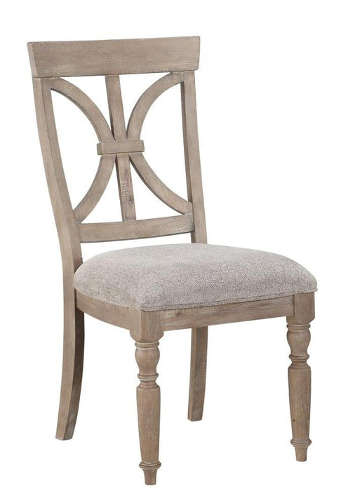 Cardano Side Chair in Light Brown (Set of 2) - U&U Home Budget Furniture (Carteret, NJ)