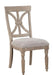 Cardano Side Chair in Light Brown (Set of 2) - U&U Home Budget Furniture (Carteret, NJ)