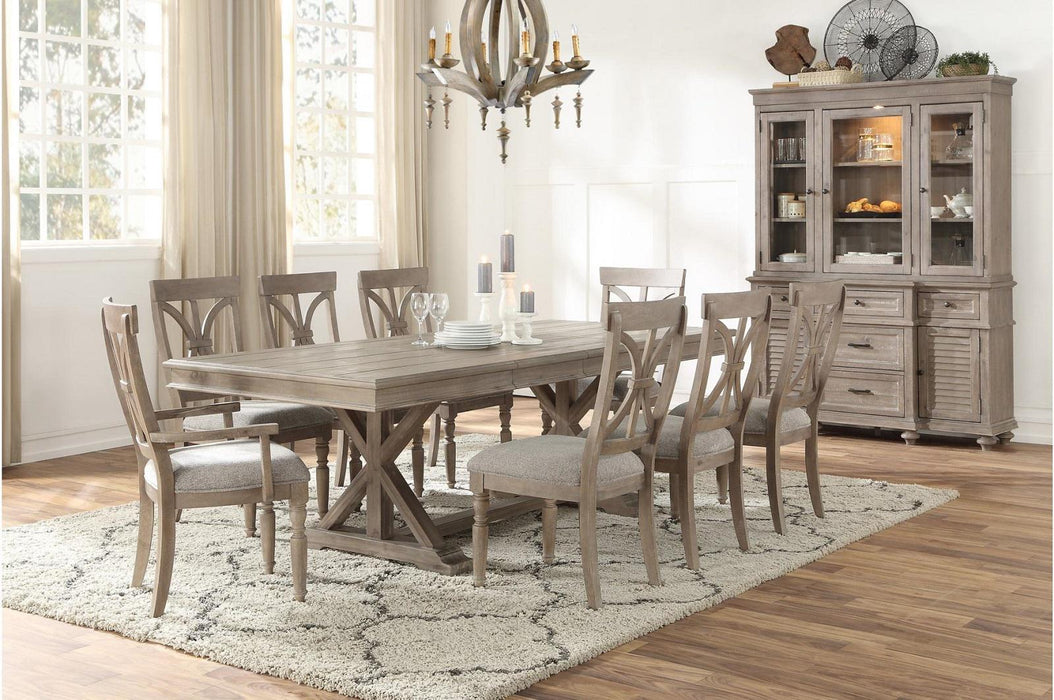 Cardano Buffet & Hutch in Light Brown 1689BR-50* - U&U Home Budget Furniture (Carteret, NJ)