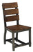 Holverson Side Chair in Rustic Brown (Set of 2) - U&U Home Budget Furniture (Carteret, NJ)