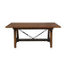 Holverson Dining Table in Rustic Brown 1715-94 - U&U Home Budget Furniture (Carteret, NJ)